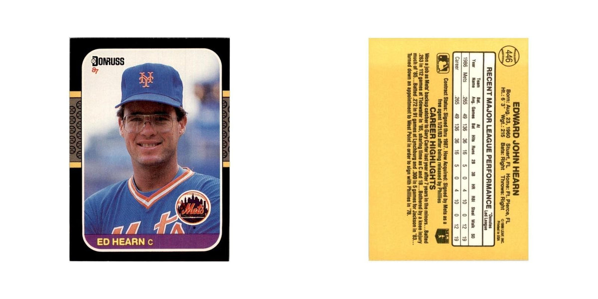1987 Donruss Ed Hearn Baseball Cards #446