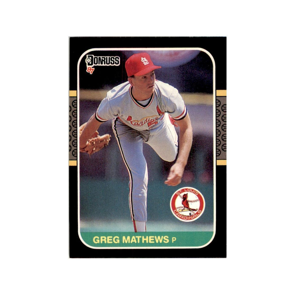1987 Donruss Greg Mathews Baseball Cards #208