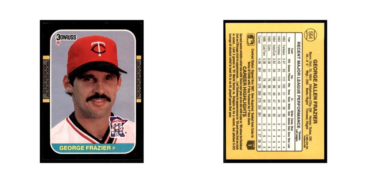 1987 Donruss George Frazier Baseball Cards #564