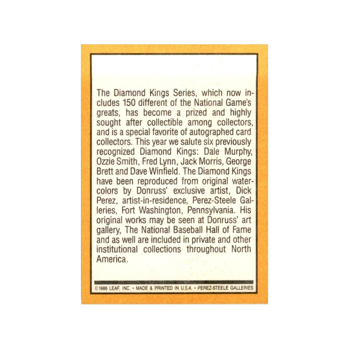 1987 Donruss Checklist Baseball Cards #27