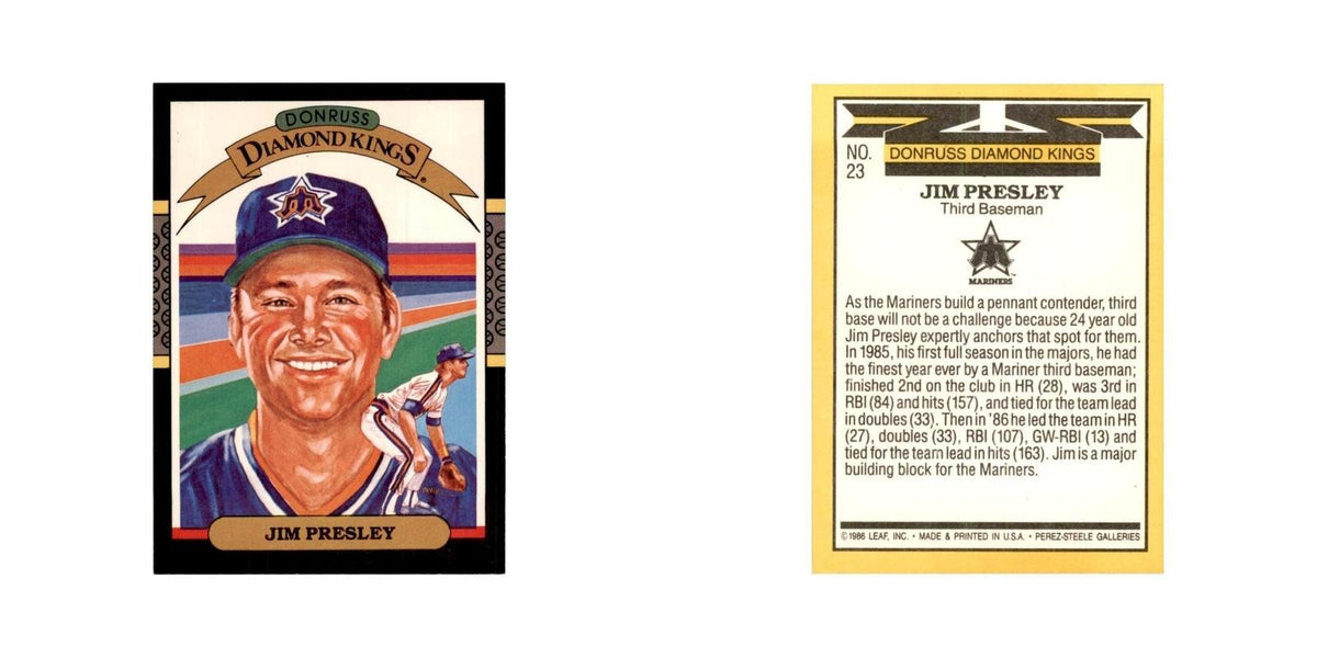 1987 Donruss Jim Presley Baseball Cards #23