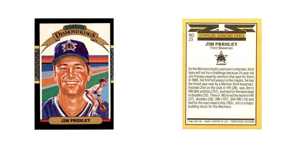 1987 Donruss Jim Presley Baseball Cards #23