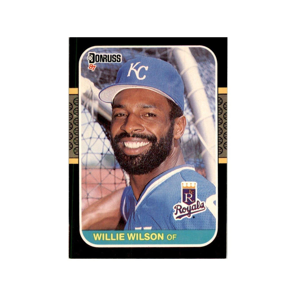 1987 Donruss Willie Wilson Baseball Cards #96