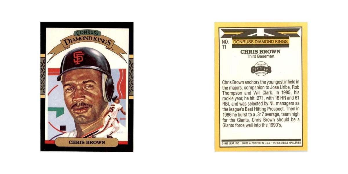 1987 Donruss Chris Brown Baseball Cards #11
