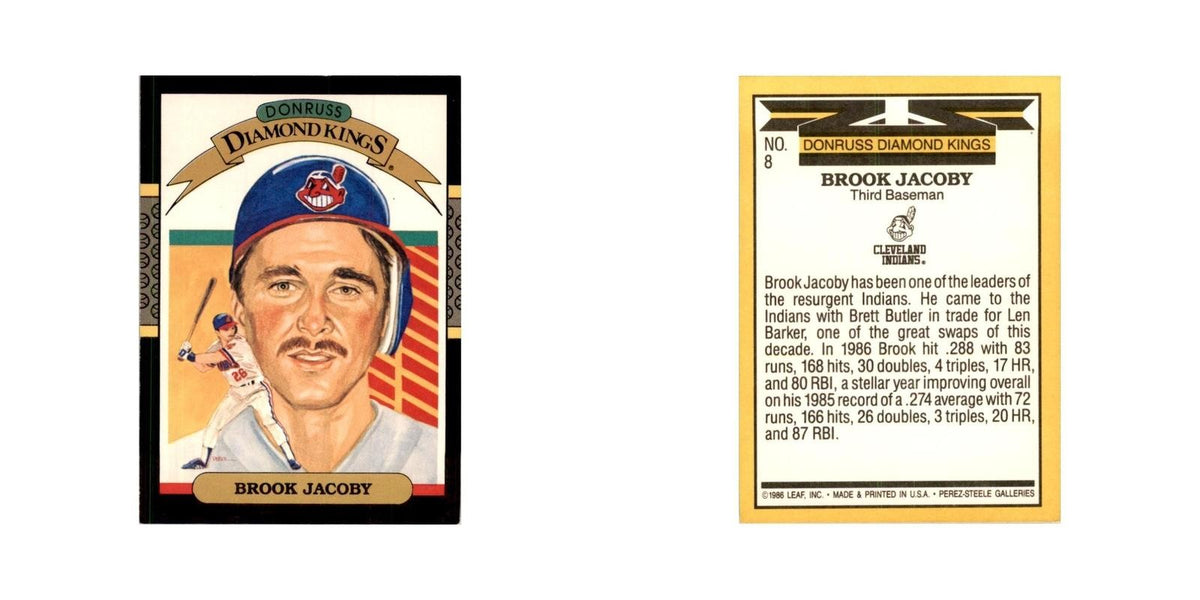 1987 Donruss Brook Jacoby Baseball Cards #8
