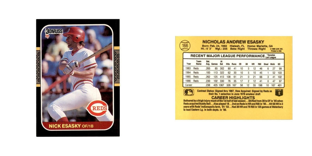 1987 Donruss Nick Esasky Baseball Cards #166
