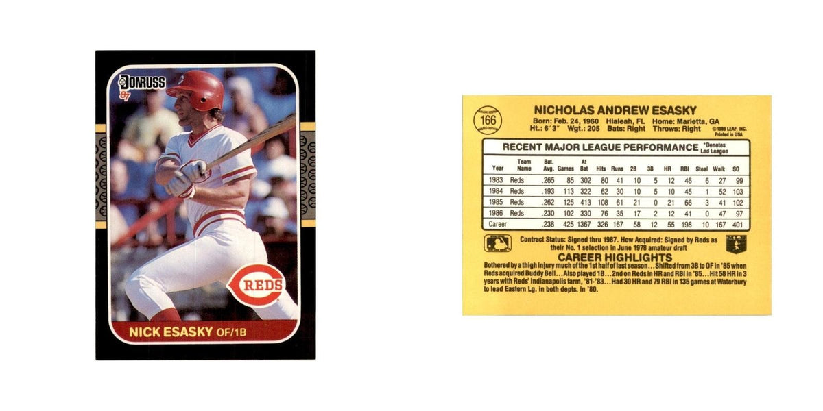 1987 Donruss Nick Esasky Baseball Cards #166