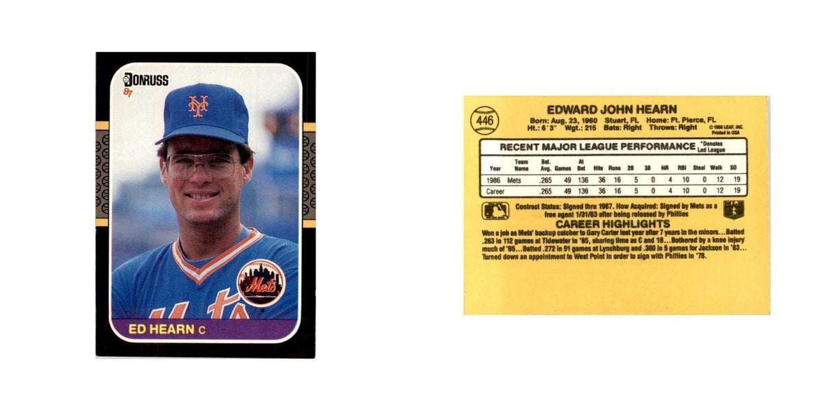 1987 Donruss Ed Hearn Baseball Cards #446