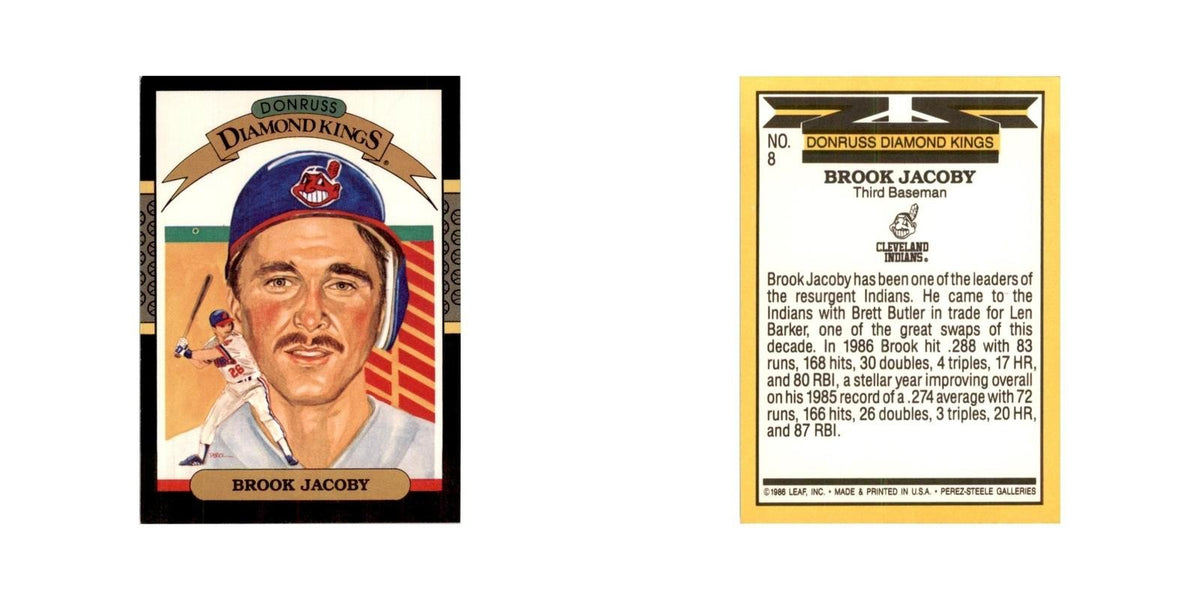 1987 Donruss Brook Jacoby Baseball Cards #8