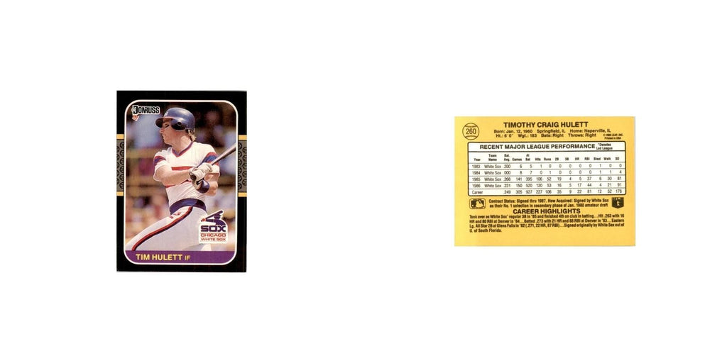 1987 Donruss Tim Hulett Baseball Cards #260
