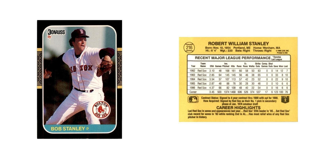 1987 Donruss Tim Raines Baseball Cards #216