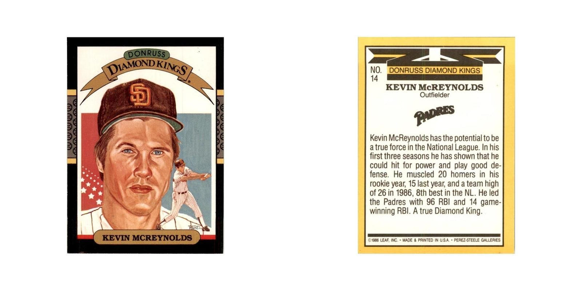 1987 Donruss Kevin McReynolds Baseball Cards #14