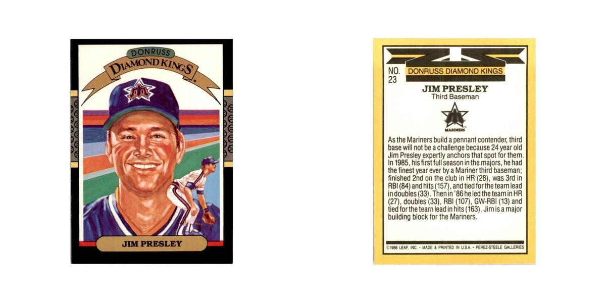 1987 Donruss Jim Presley Baseball Cards #23