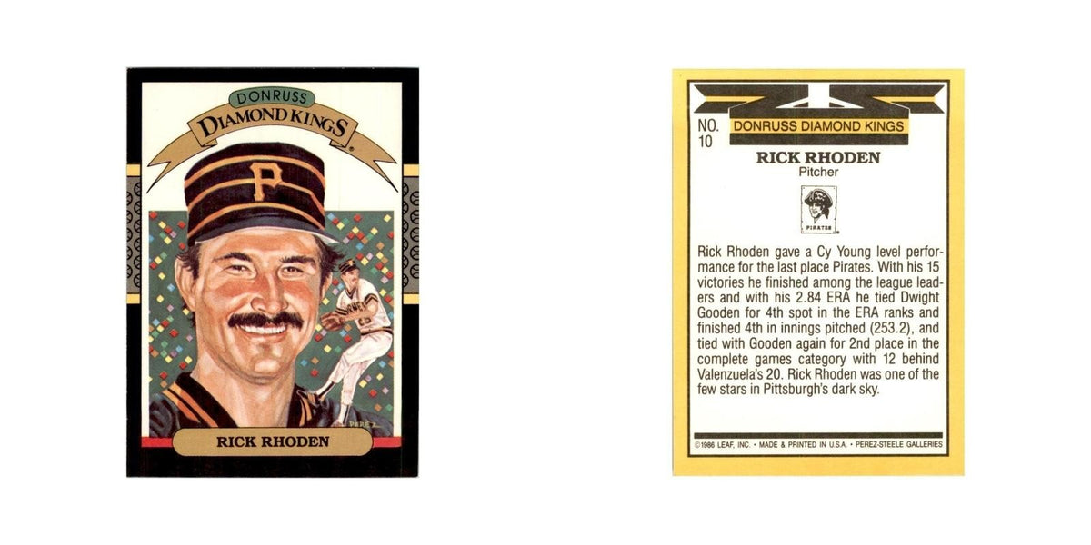 1987 Donruss Rick Rhoden Baseball Cards #10
