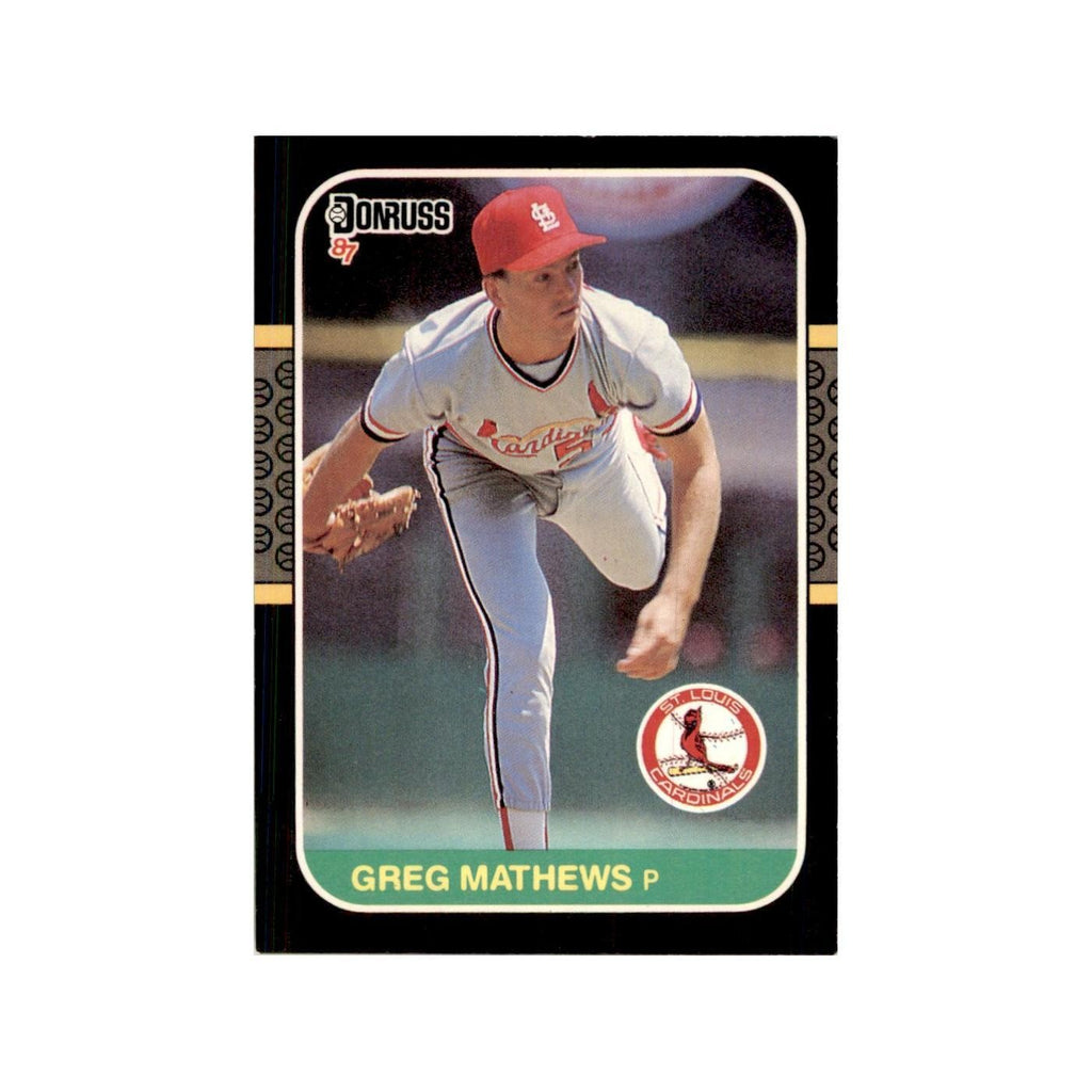 1987 Donruss Greg Mathews Baseball Cards #208