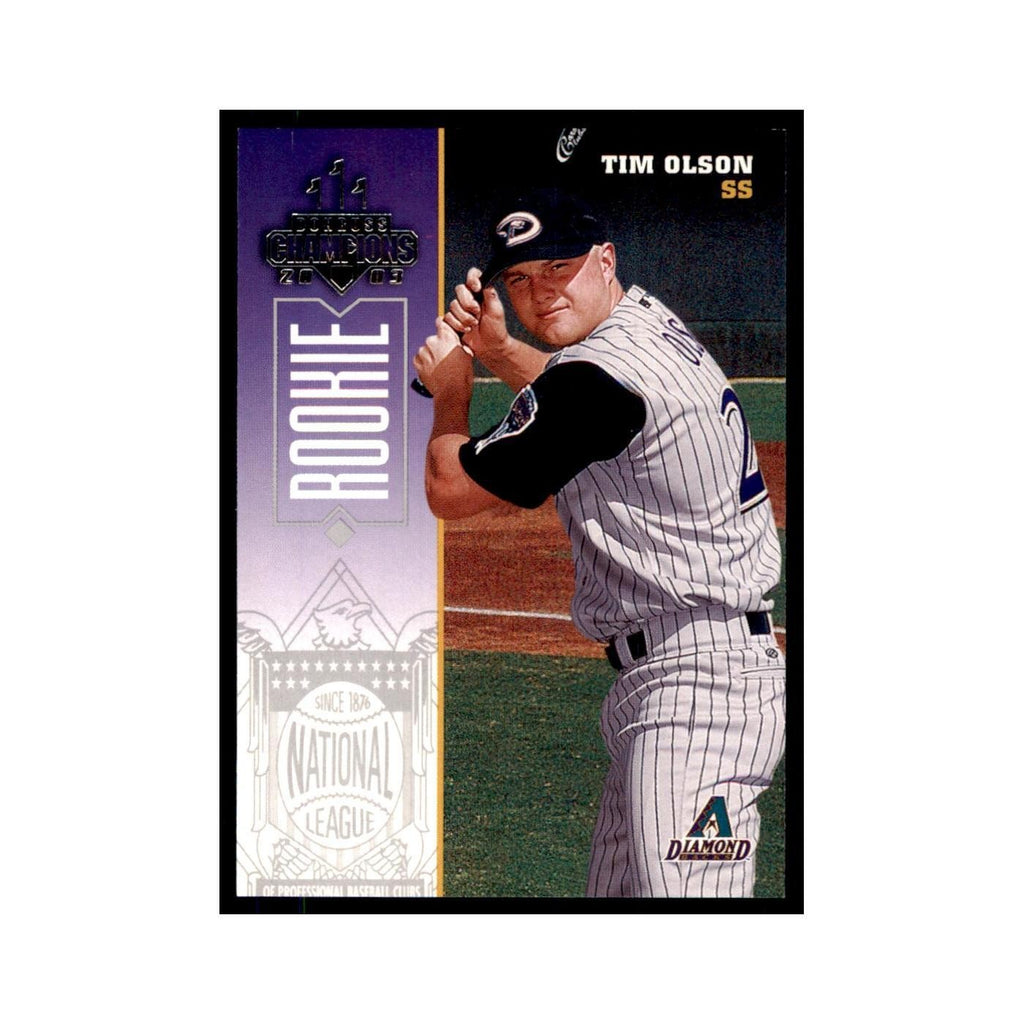 2003 Donruss Champions Tim Olson Baseball Cards #284