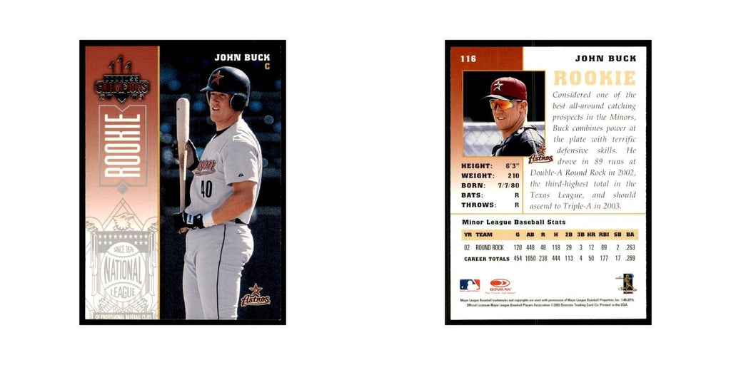 2003 Donruss Champions John Buck Baseball Cards #116