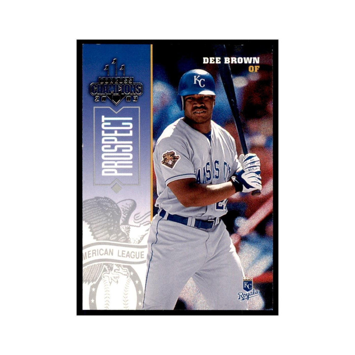 2003 Donruss Champions Dee Brown Baseball Cards #131