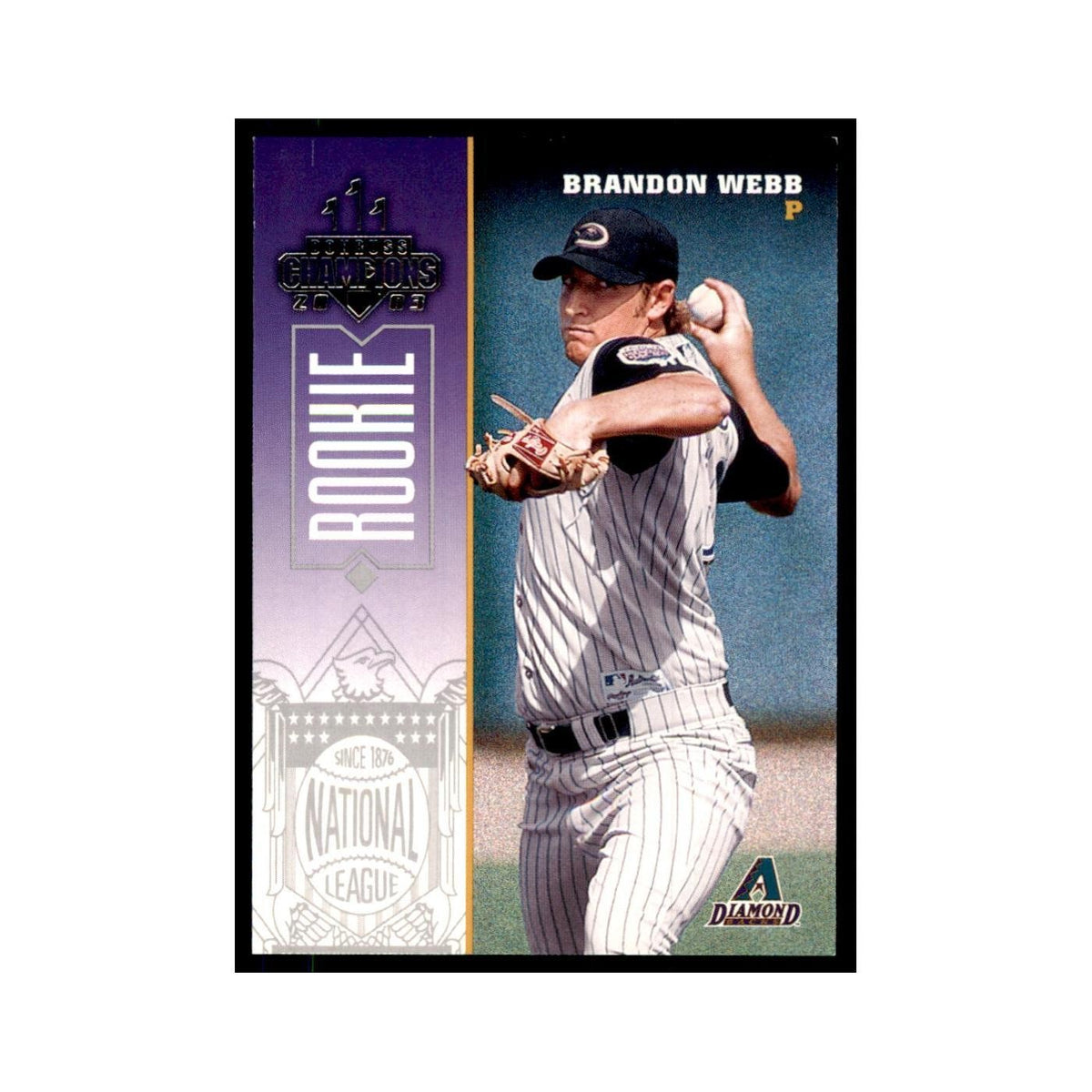 2003 Donruss Champions Brandon Webb Baseball Cards #283