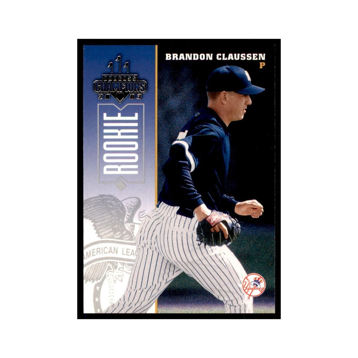 2003 Donruss Champions Brandon Claussen Baseball Cards #170