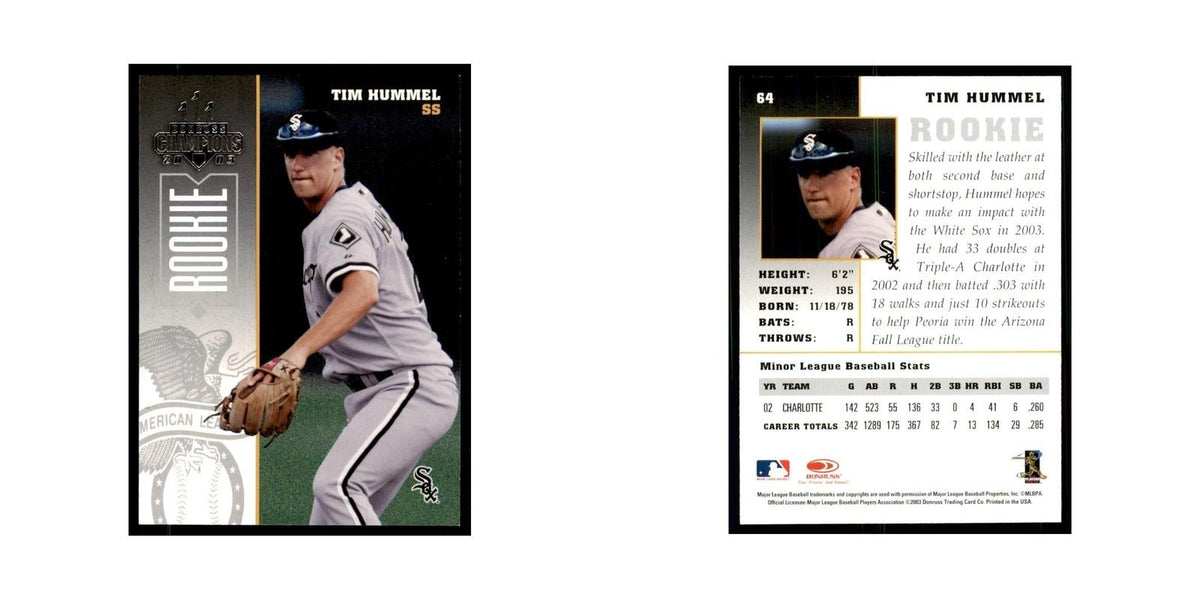 2003 Donruss Champions Tim Hummel Baseball Cards #64