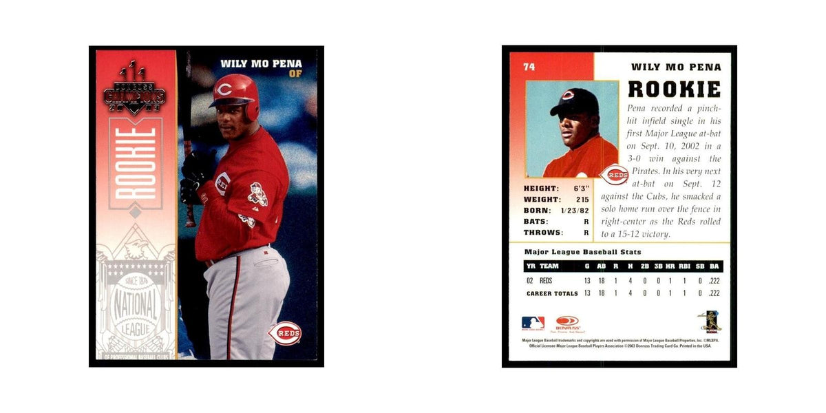 2003 Donruss Champions Wily Mo Pena Baseball Cards #74