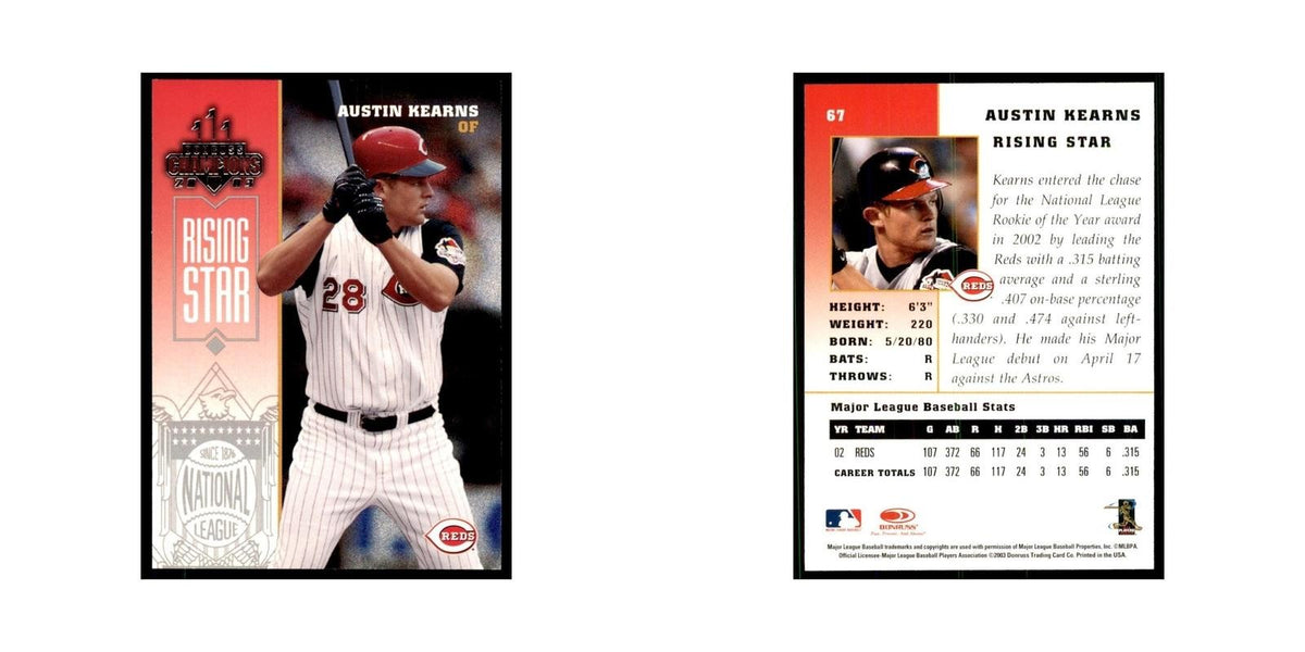 2003 Donruss Champions Austin Kearns Baseball Cards #67