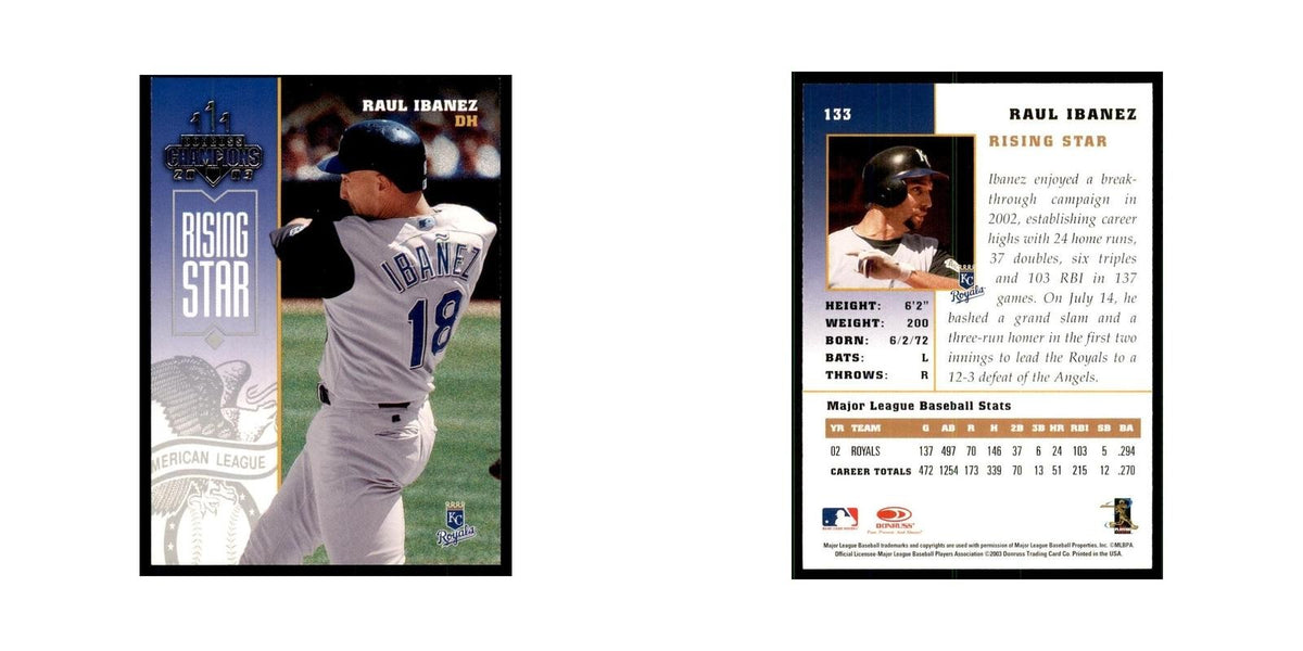 2003 Donruss Champions Raul Ibanez Baseball Cards #133