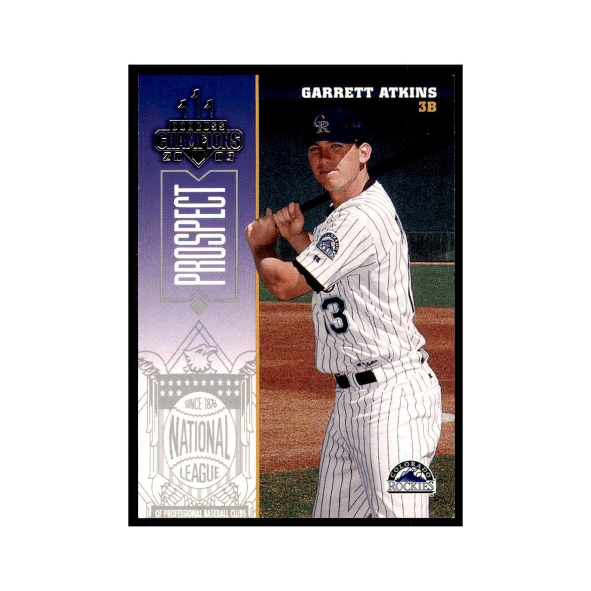 2003 Donruss Champions Garrett Atkins Baseball Cards #92