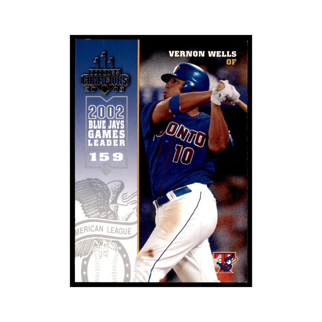 2003 Donruss Champions Vernon Wells Baseball Cards #273
