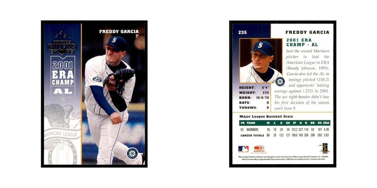 2003 Donruss Champions Freddy Garcia Baseball Cards #235