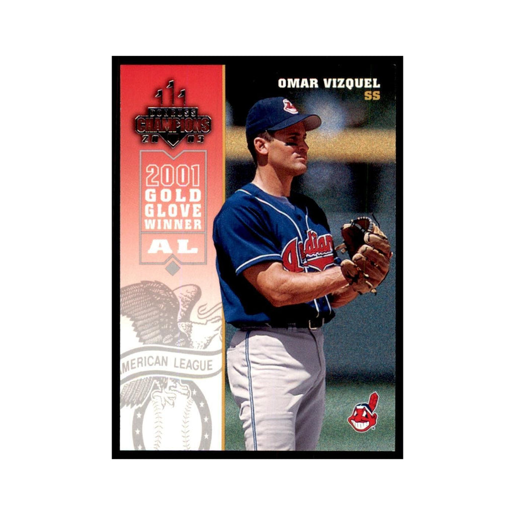 2003 Donruss Champions Omar Vizquel Baseball Cards #84