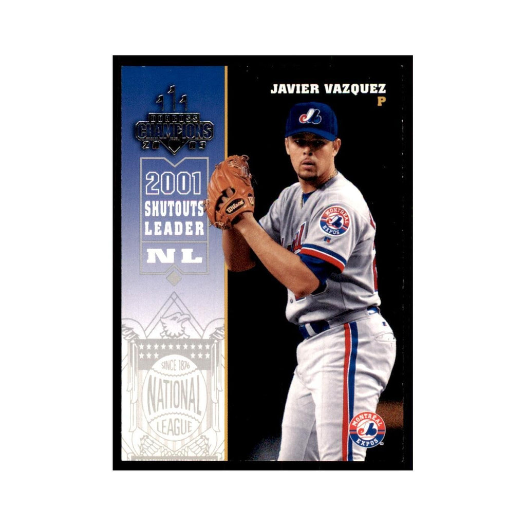 2003 Donruss Champions Javier Vazquez Baseball Cards #161
