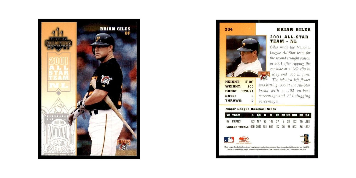 2003 Donruss Champions Brian Giles Baseball Cards #204