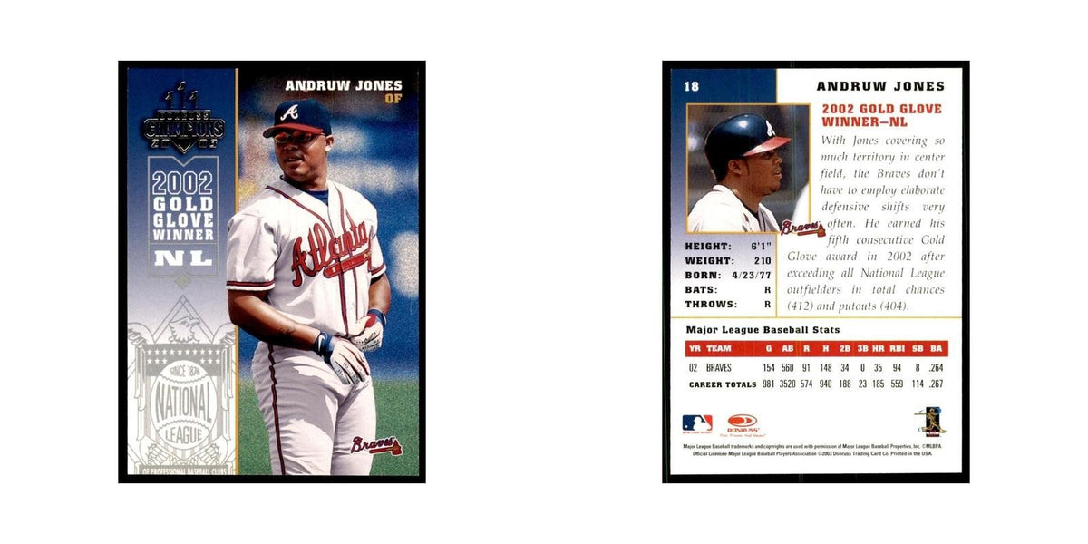 2003 Donruss Champions Andruw Jones Baseball Cards #18