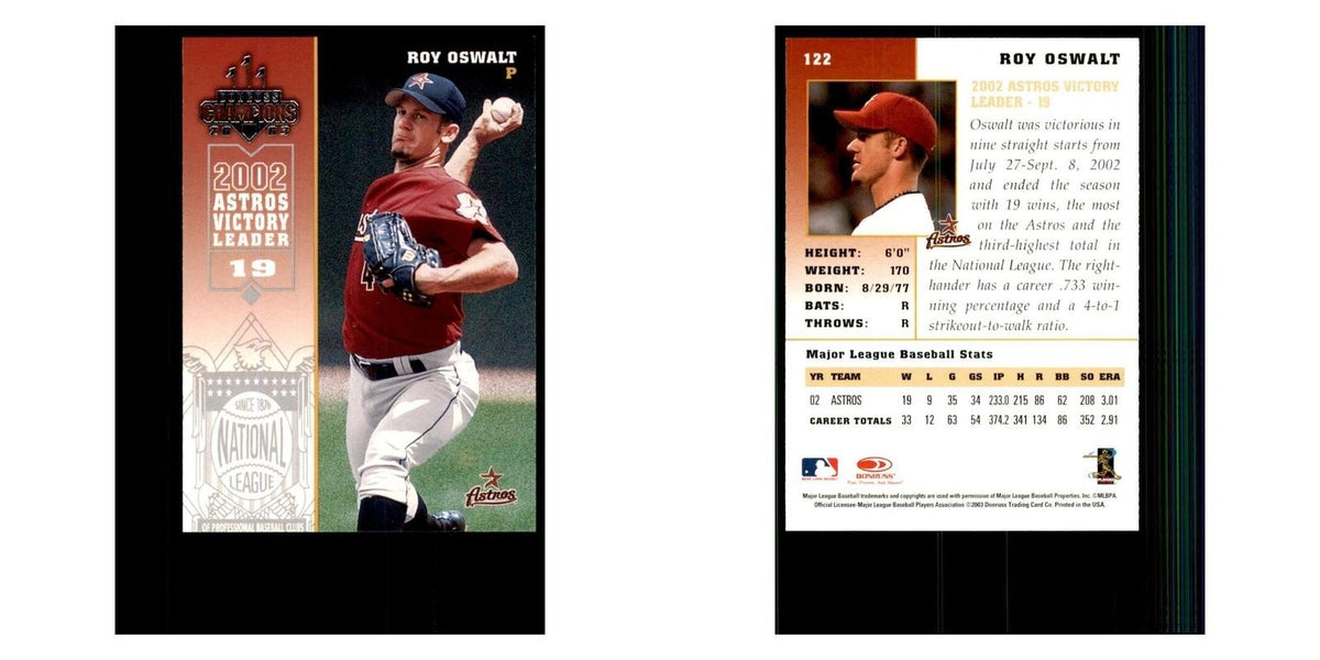 2003 Donruss Champions Roy Oswalt Baseball Cards #122