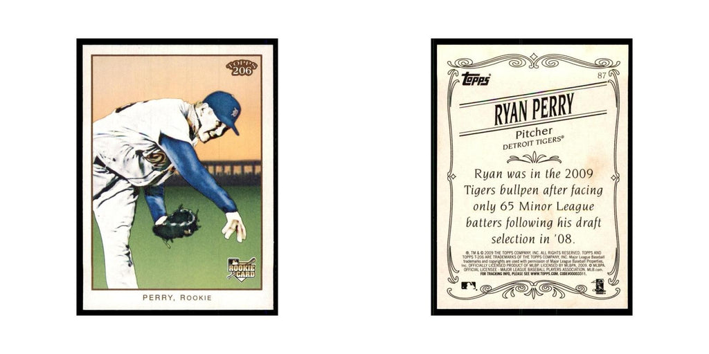 2009 Topps 206 Ryan Perry Baseball Cards #87