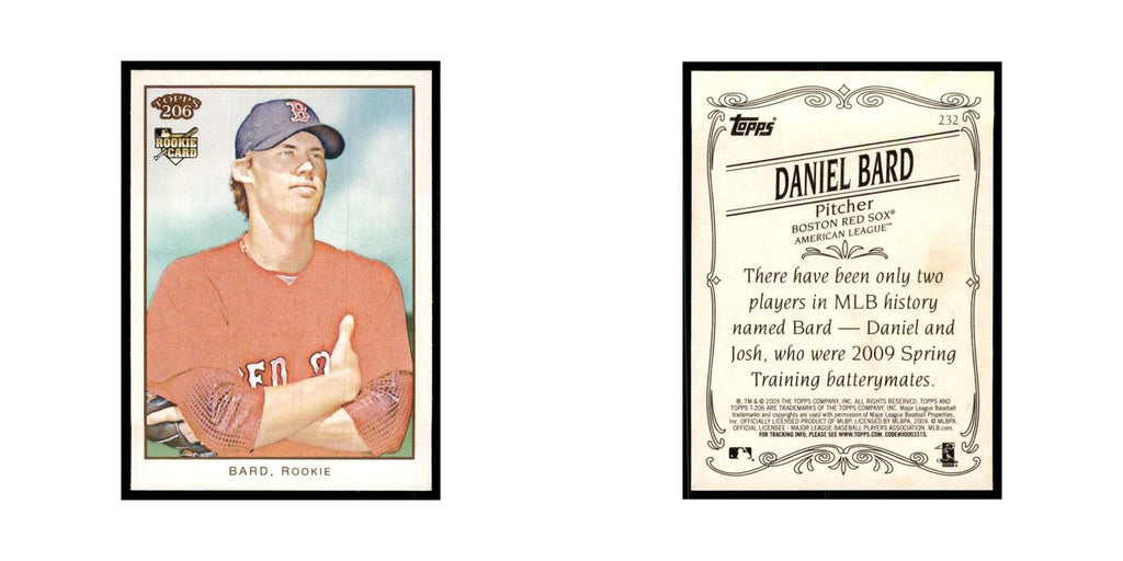 2009 Topps 206 Daniel Bard Baseball Cards #232
