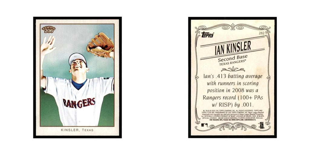2009 Topps 206 Ian Kinsler Baseball Cards #282