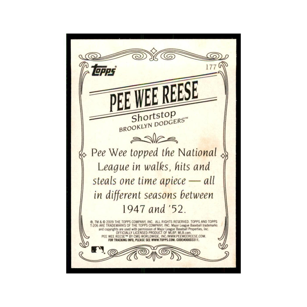 2009 Topps 206 Pee Wee Reese Baseball Cards #177