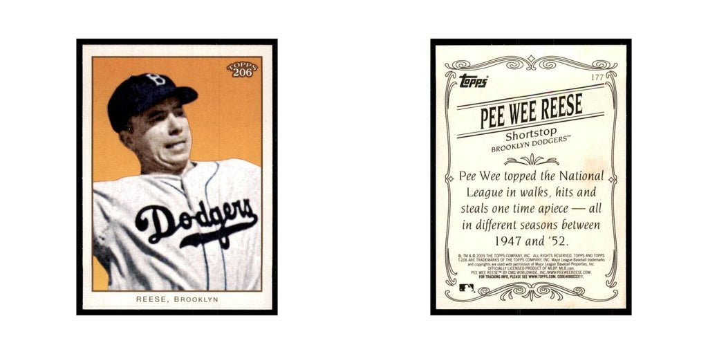 2009 Topps 206 Pee Wee Reese Baseball Cards #177