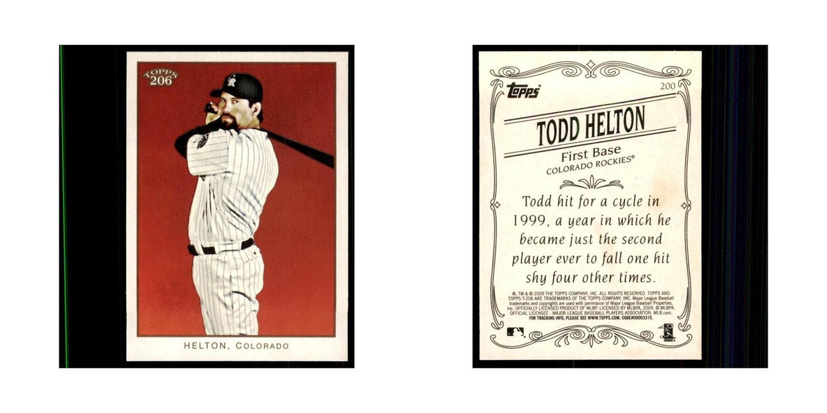 2009 Topps 206 Todd Helton Baseball Cards #200
