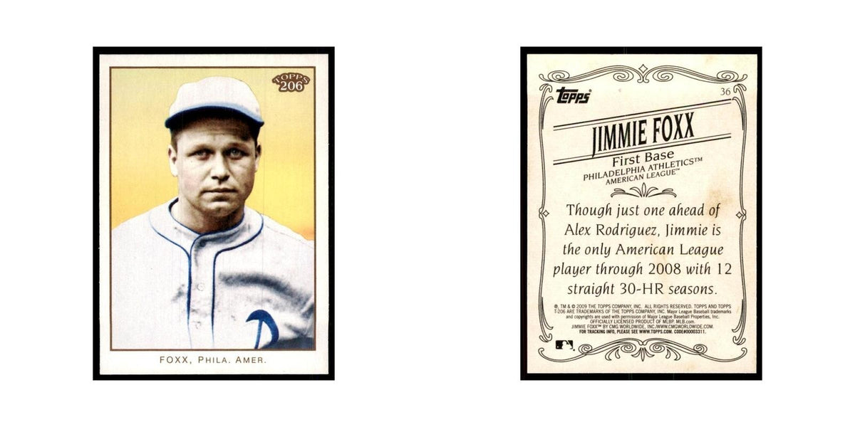 2009 Topps 206 Jimmie Foxx Baseball Cards #36