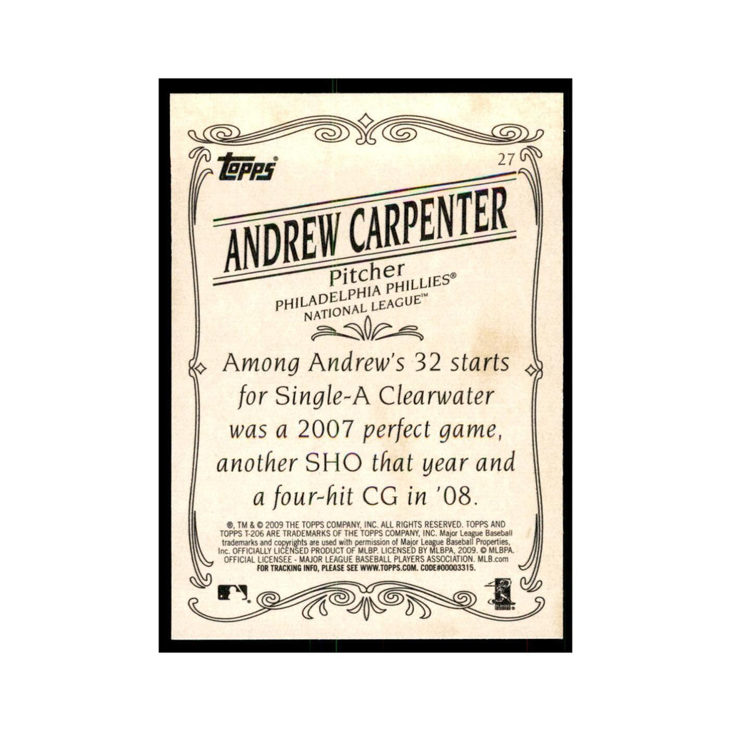 2009 Topps 206 Andrew Carpenter Baseball Cards #27