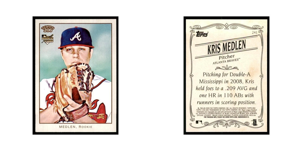 2009 Topps 206 Kris Medlen Baseball Cards #241