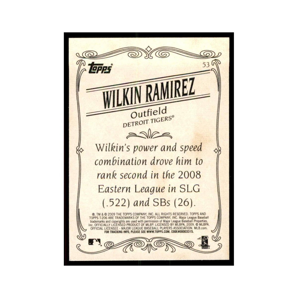 2009 Topps 206 Wilkin Ramirez Baseball Cards #53