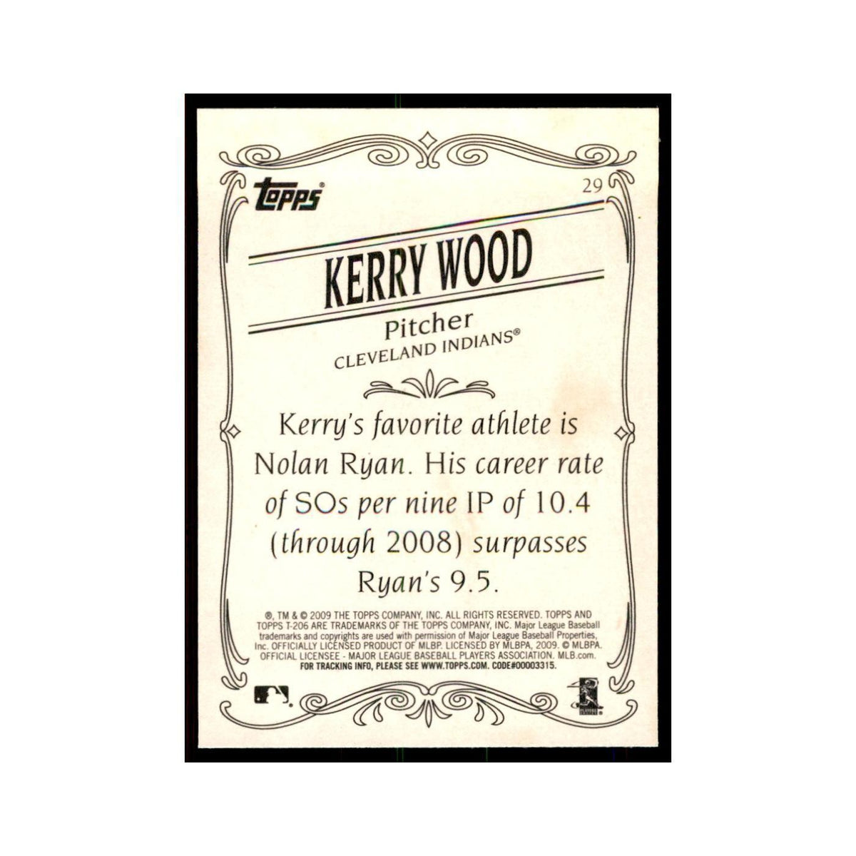 2009 Topps 206 Kerry Wood Baseball Cards #29