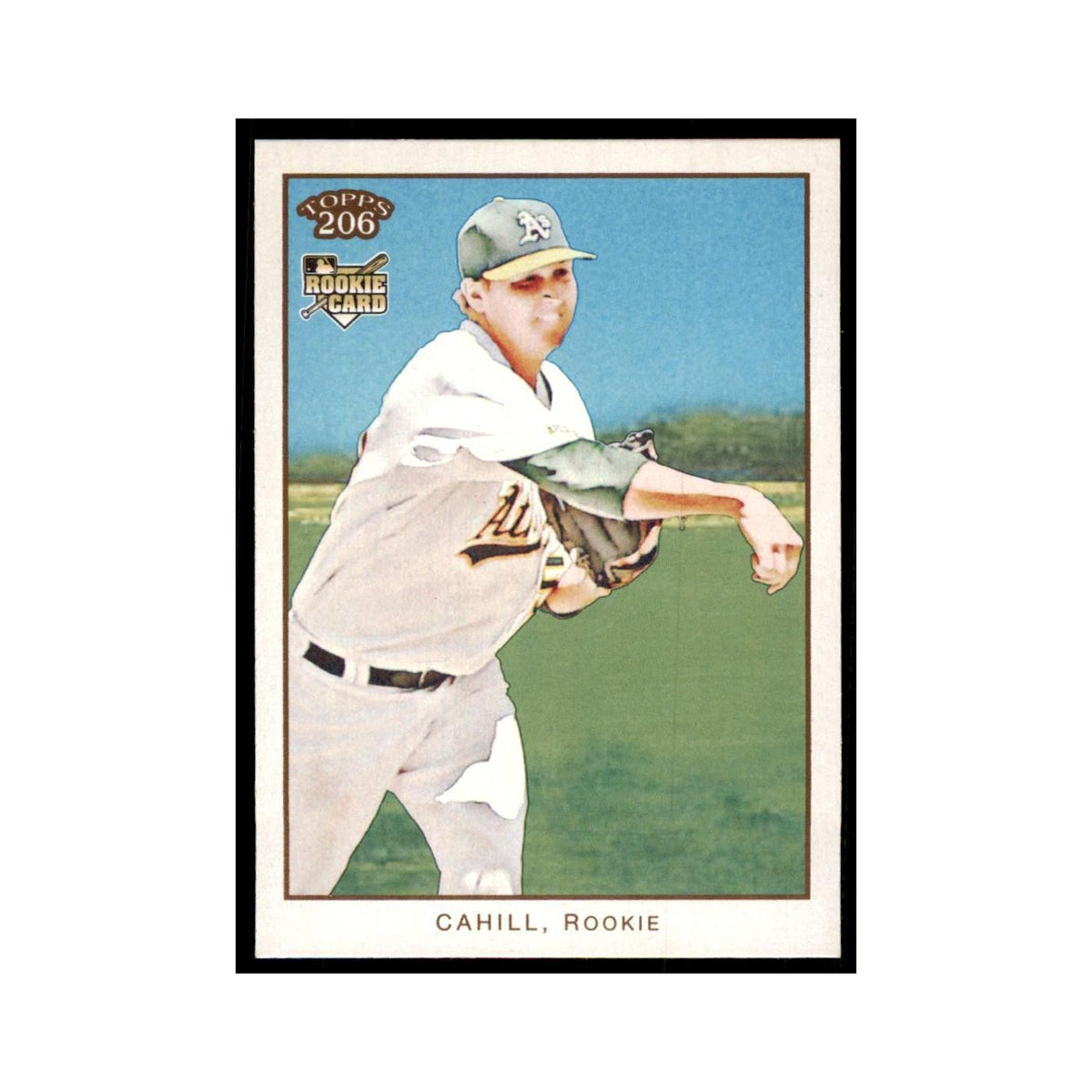 2009 Topps 206 Trevor Cahill Baseball Cards #290