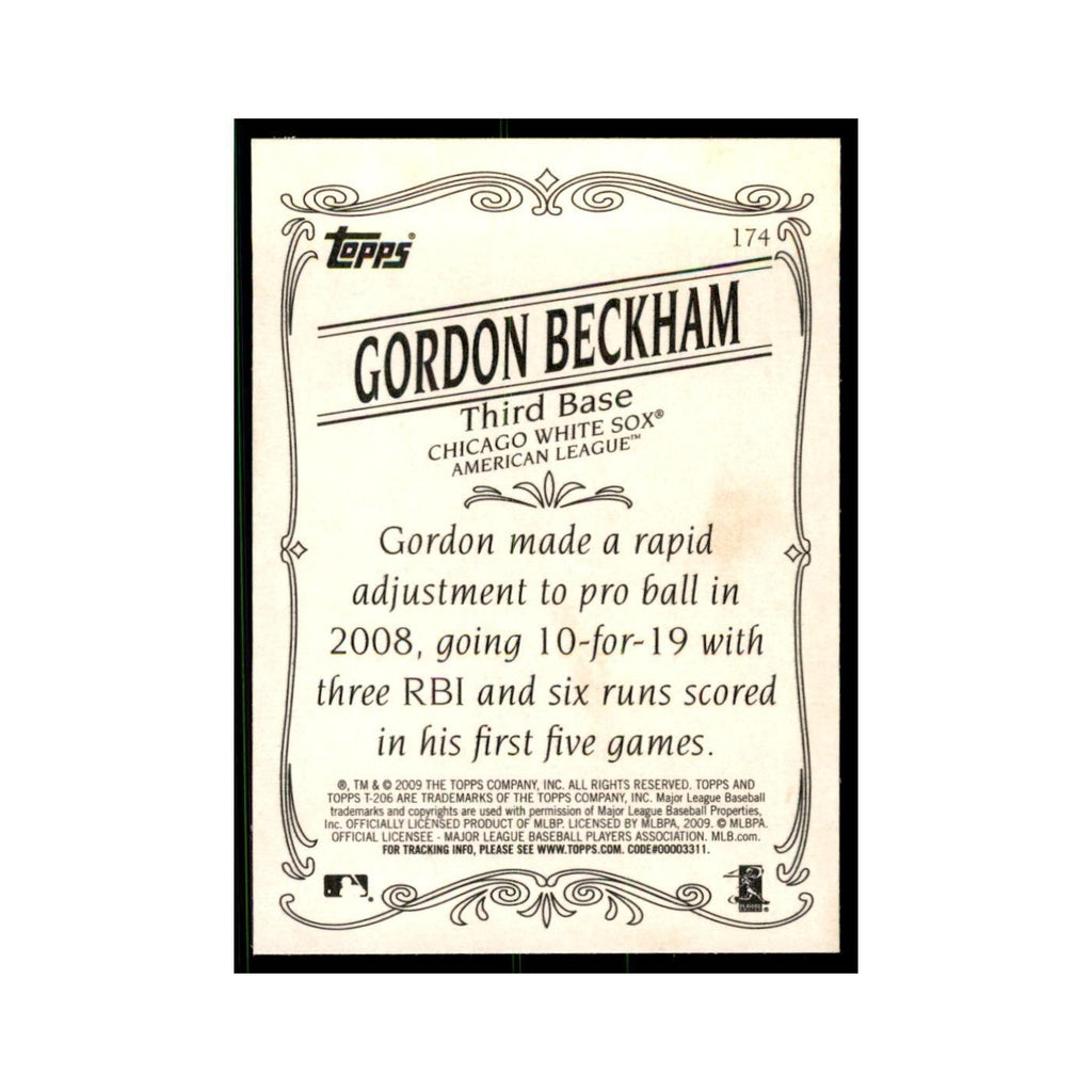 2009 Topps 206 Gordon Beckham Baseball Cards #174
