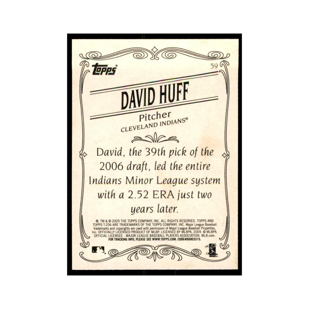 2009 Topps 206 David Huff Baseball Cards #59